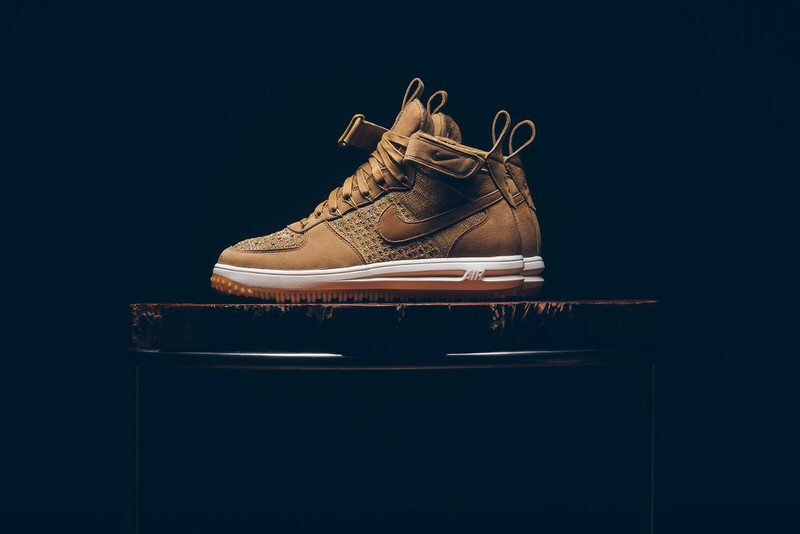 Nike Lunar Force 1 Flyknit Workboot Golden Beige 