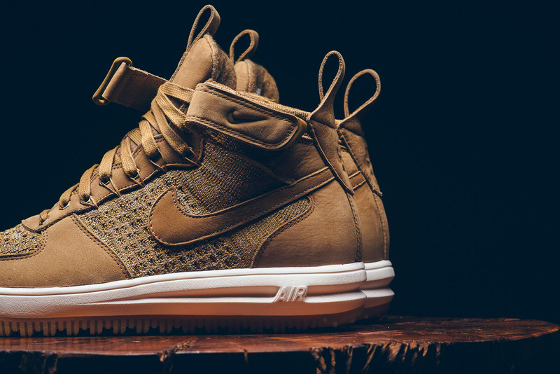 Nike Lunar Force 1 Flyknit Workboot Golden Beige 