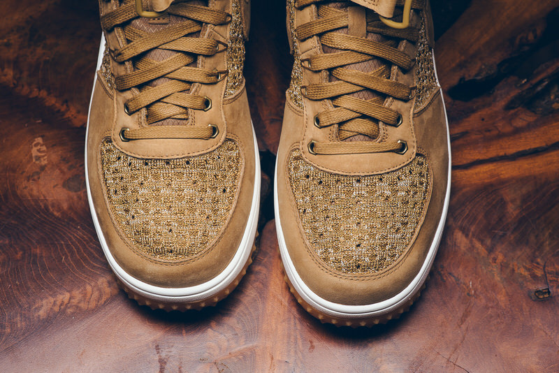 Nike Lunar Force 1 Flyknit Workboot Golden Beige 