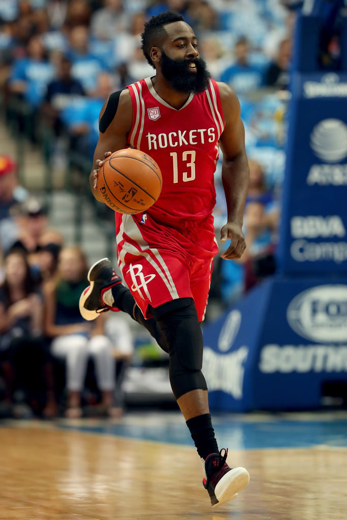 James Harden runs the point in the adidas Harden Vol 1