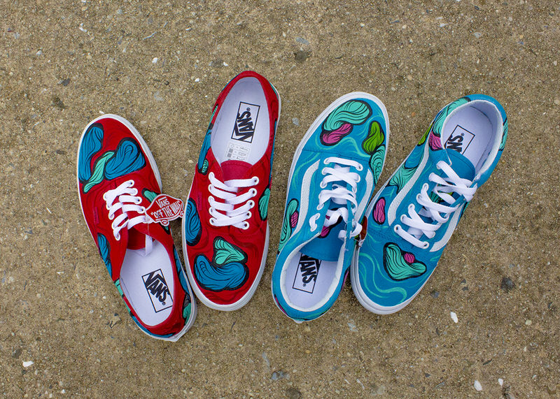 Dizzuane Brings "Dripped" Aesthetic to Custom Vans Classics