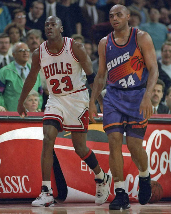 Michael Jordan in the Air Jordan 8 "Bugs Bunny"