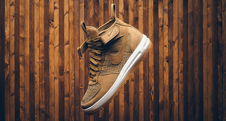 Nike Lunar Force 1 Flyknit Workboot Golden Beige