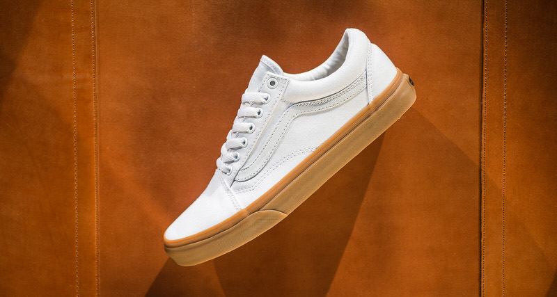 Vans Old Skool White Canvas Gum