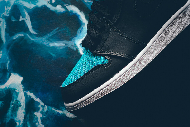 Air Jordan 1 GG Black/Rio Teal