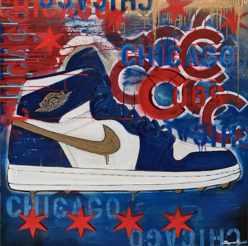 Air Jordan 1 Painting by Shannon Favia