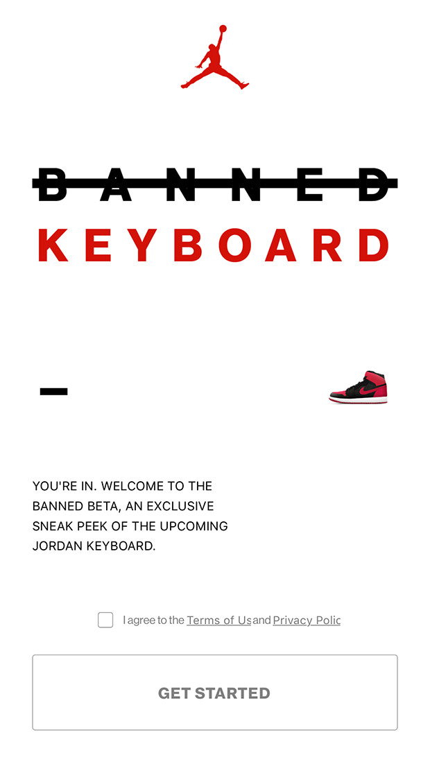 Jordan Brand Banned Emoji Keyboard