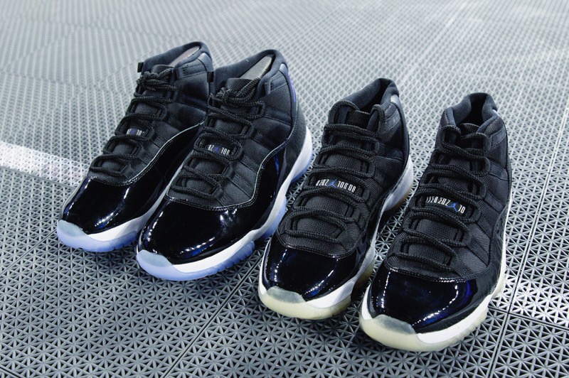 Air Jordan 11 "Space Jam" 2009 vs. 2016 Comparison