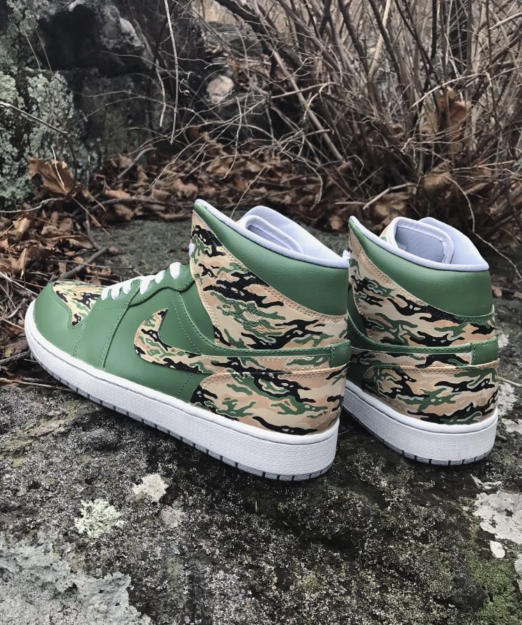 Air Jordan 1 "Tiger Camo" Custom by Fuda Customs