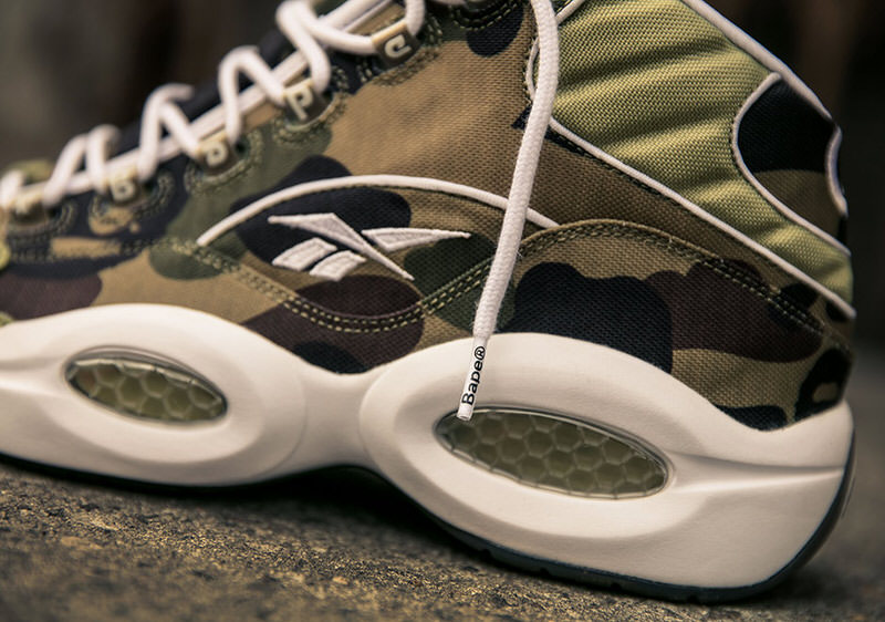 BAPE x mita sneakers x Reebok Question "1st Camo"