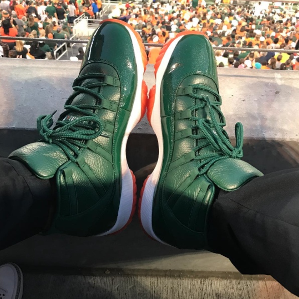 Air Jordan 11 "Miami Hurricanes" PE