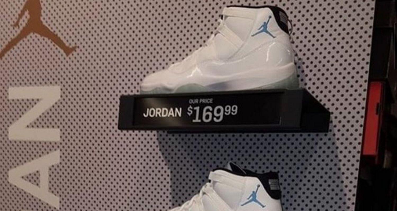 Air Jordan 11 "Legend Blue" Pops up at Nike Outlet