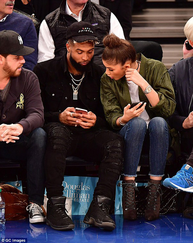 Odell Beckham Jr. in the Air Jordan 12 OVO