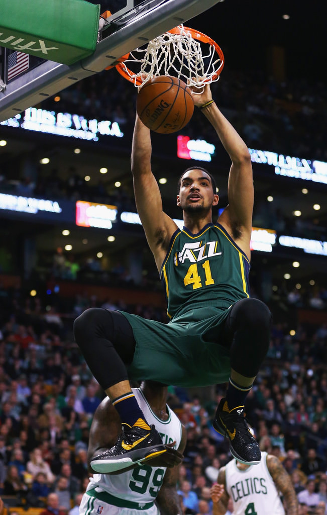 Trey Lyles in the Nike Zoom Kobe VI "Del Sol"