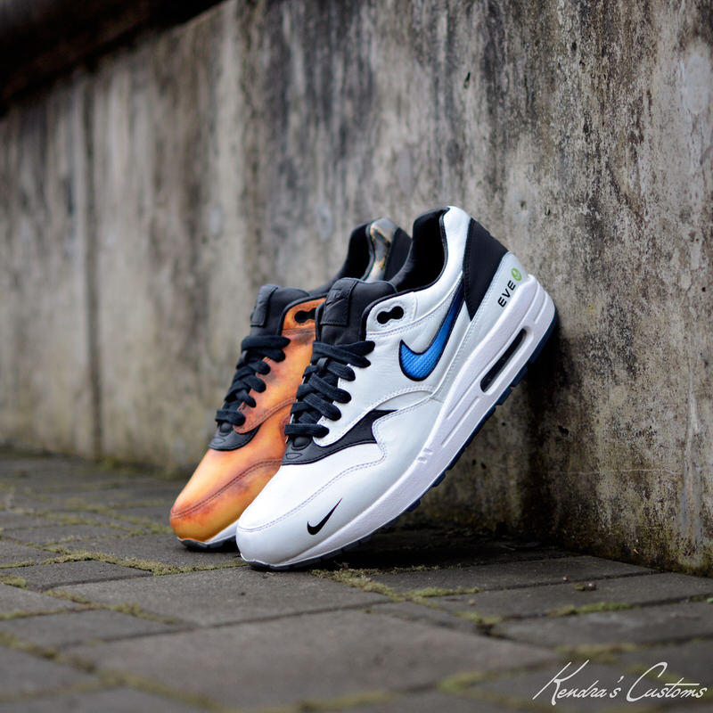 Nike Air Max 1 "Wall-E & Eve" Custom by Kendra's Customs