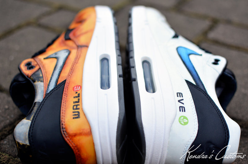 Nike Air Max 1 "Wall-E & Eve" Custom by Kendra's Customs