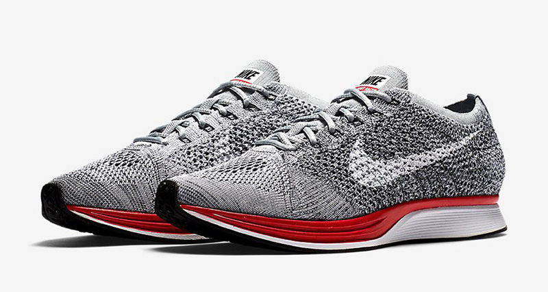 Nike Flyknit Racer Red/Wolf Grey