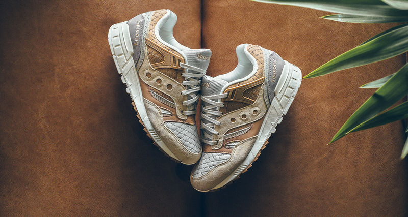 Saucony Grid SD Quilted Tan/Grey