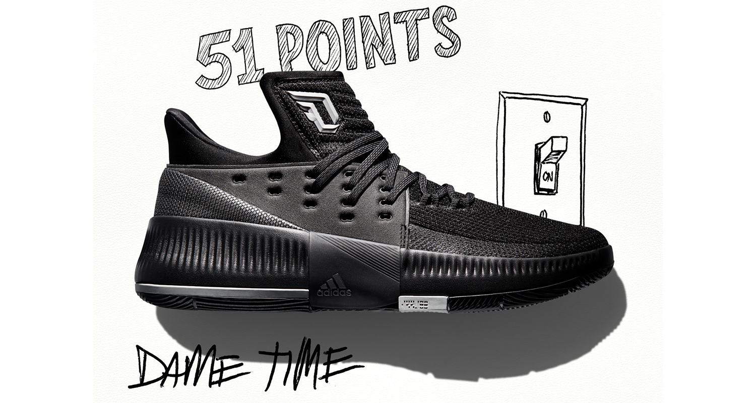 adidas Dame 3 "Lights Out"