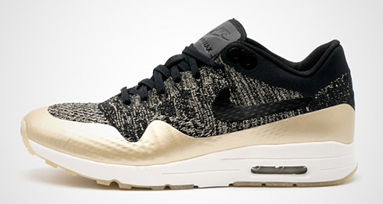 Nike WMNS Air Max 1 Ultra Flyknit Black/Metallic Gold