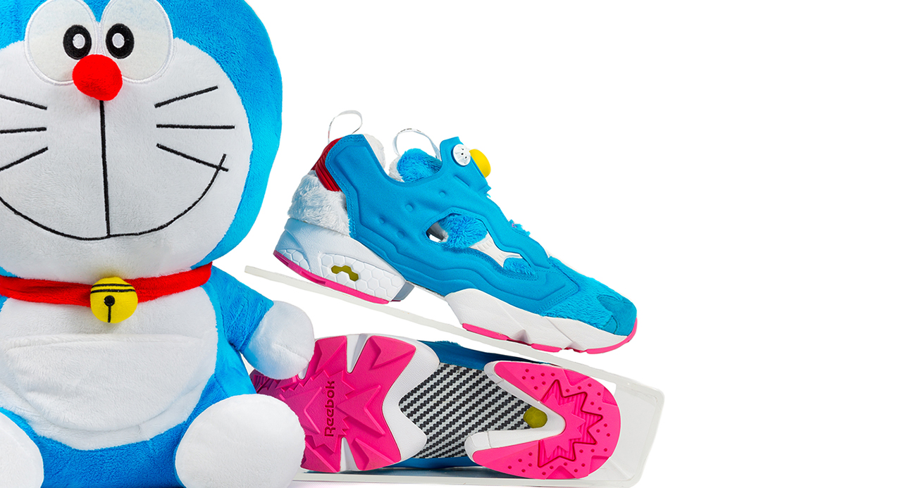 Packer x atmos x Reebok Insta Pump Fury "DORAEMON"