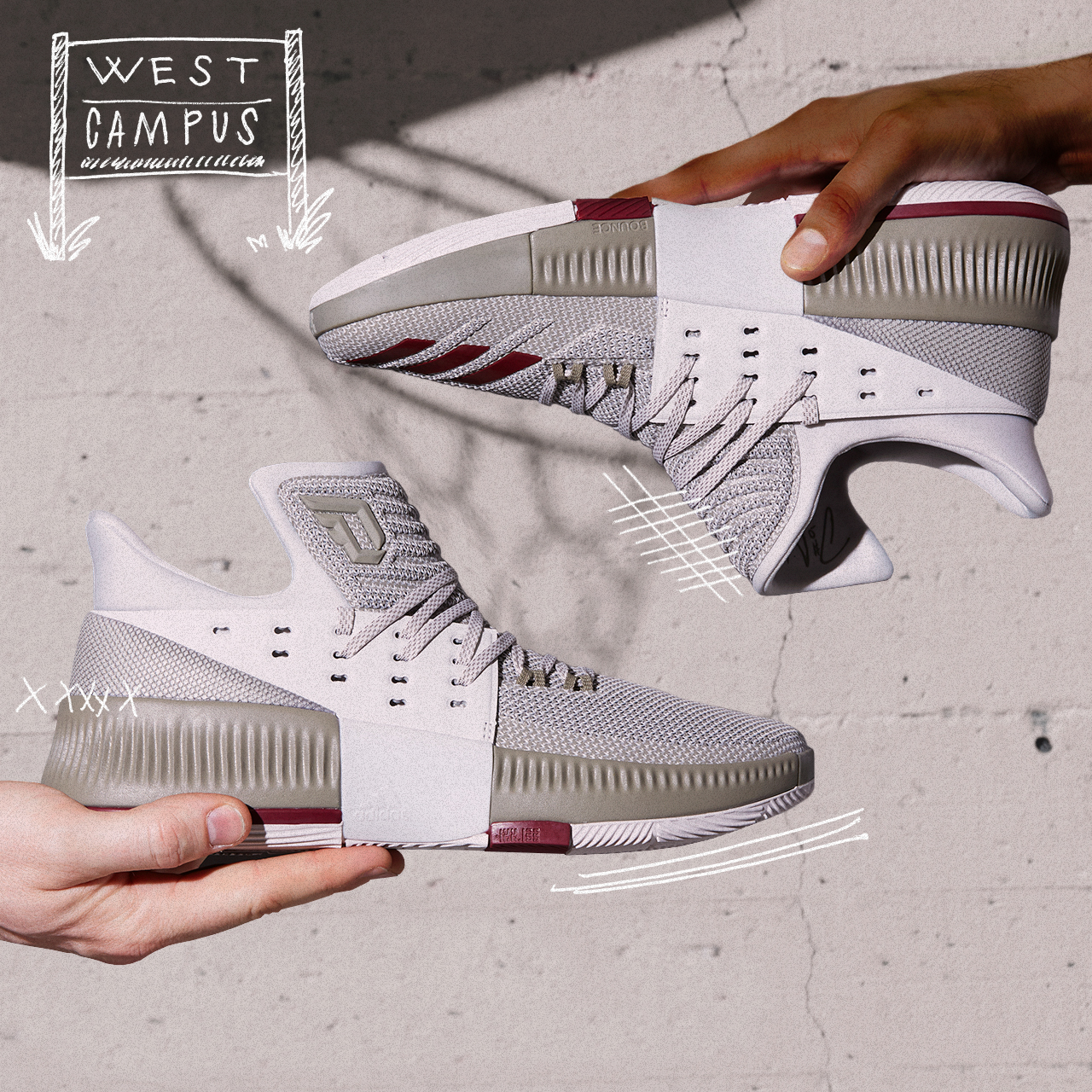 adidas Dame 3 "West Campus"