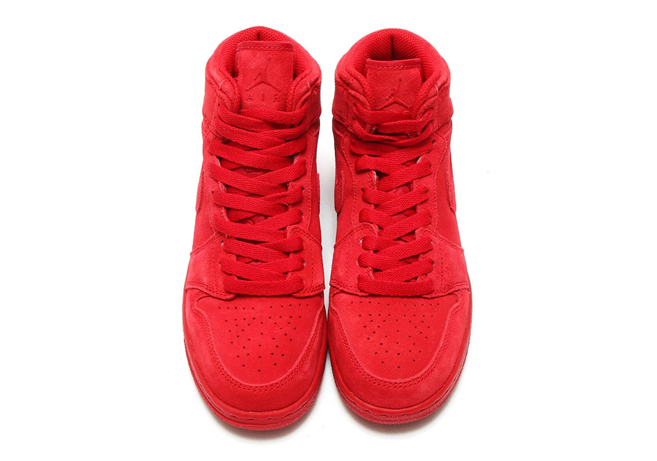 Air Jordan 1 High Suede "Red"