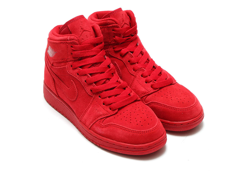 Air Jordan 1 High Suede "Red"