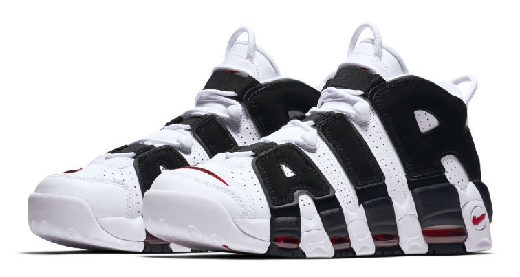 Nike Air More Uptempo White/Black-Red