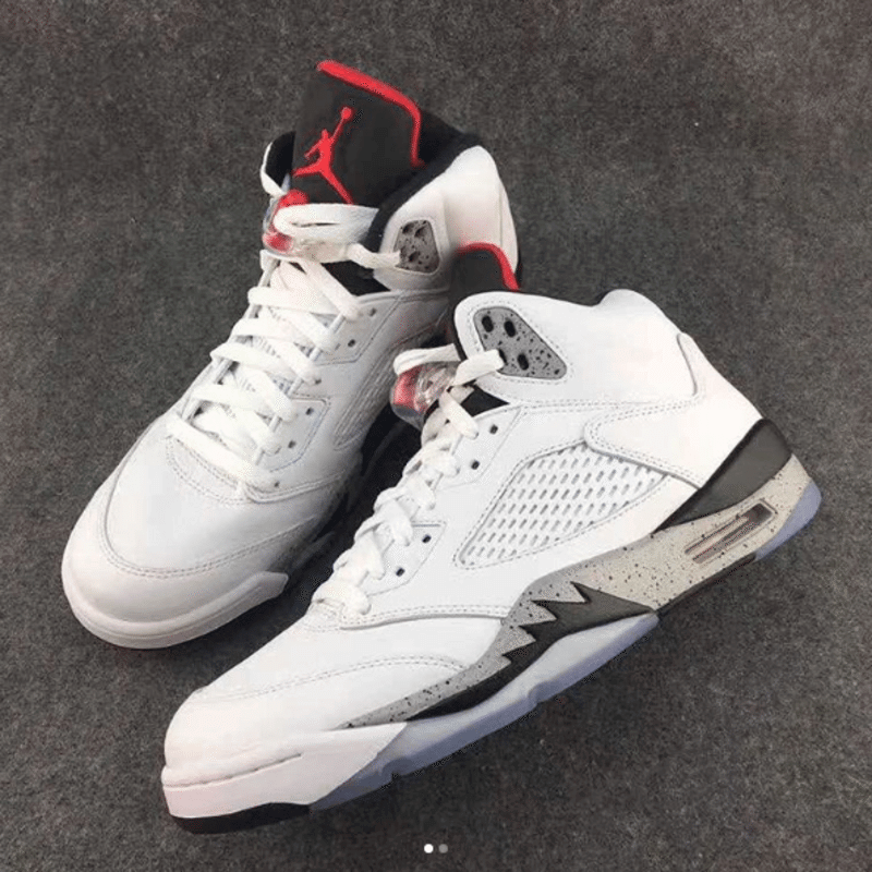 Air Jordan 5 White/Cement