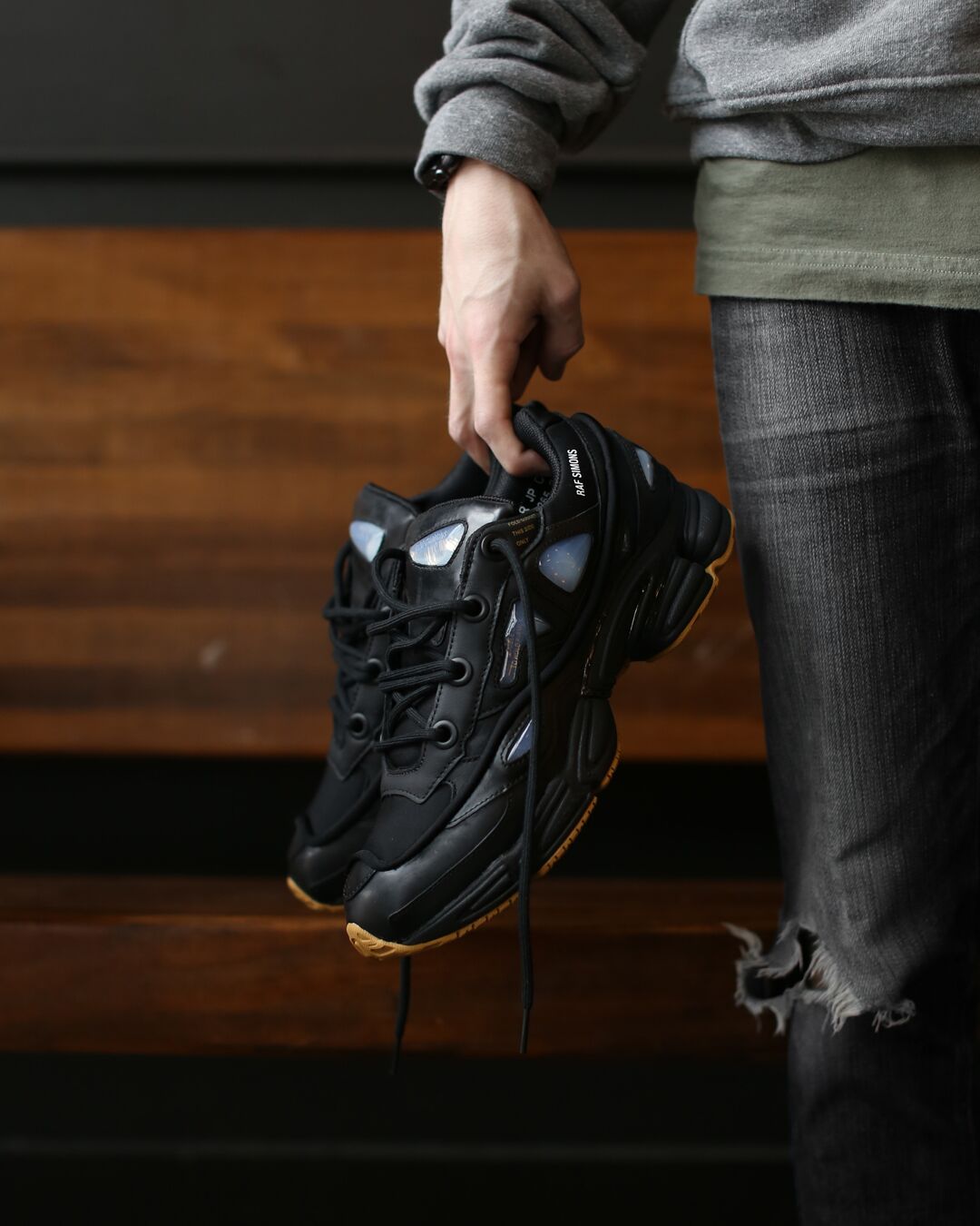 Raf Simons x adidas Ozweego Bunny "Black"