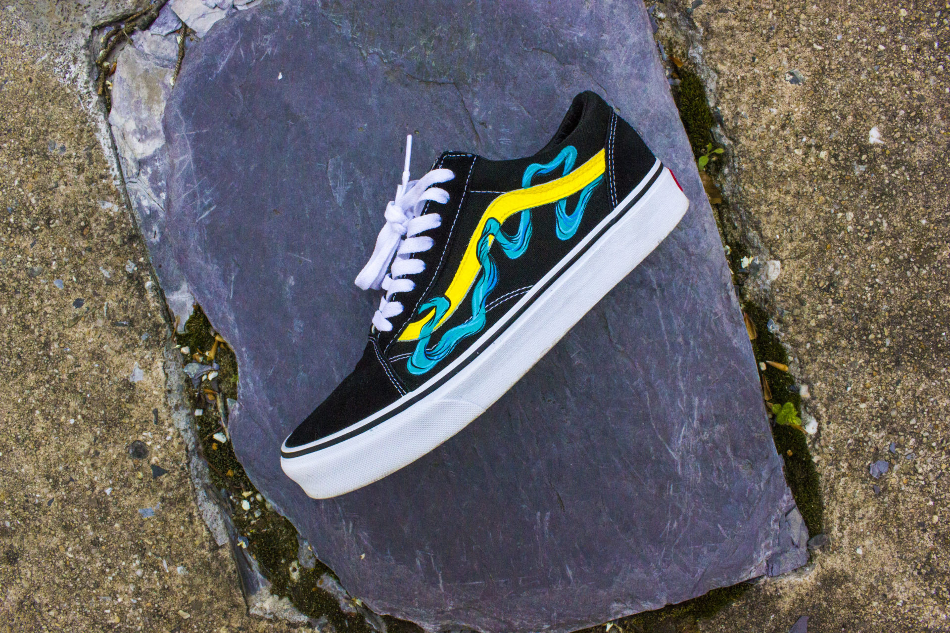 Vans Old Skool "Infinite Dripped" Custom by Dizzuane