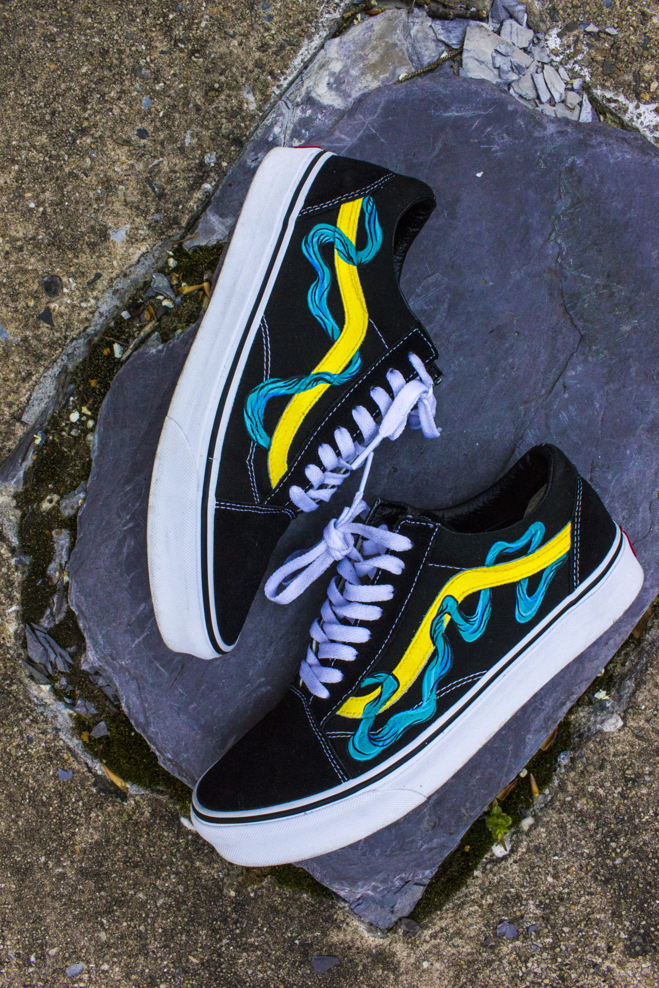 Vans Old Skool "Infinite Dripped" Custom by Dizzuane