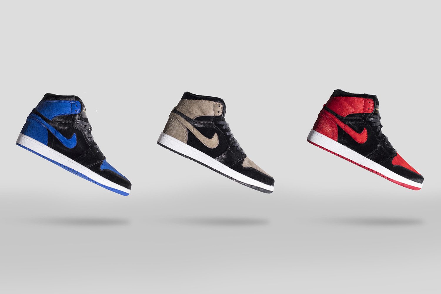 "Pony Hair" Air Jordan 1 Custom Pack by The Shoe Surgeon