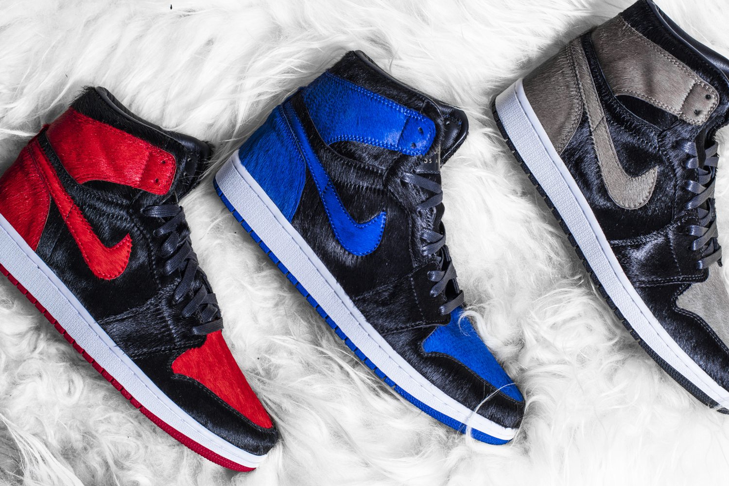 "Pony Hair" Air Jordan 1 Custom Pack by The Shoe Surgeon