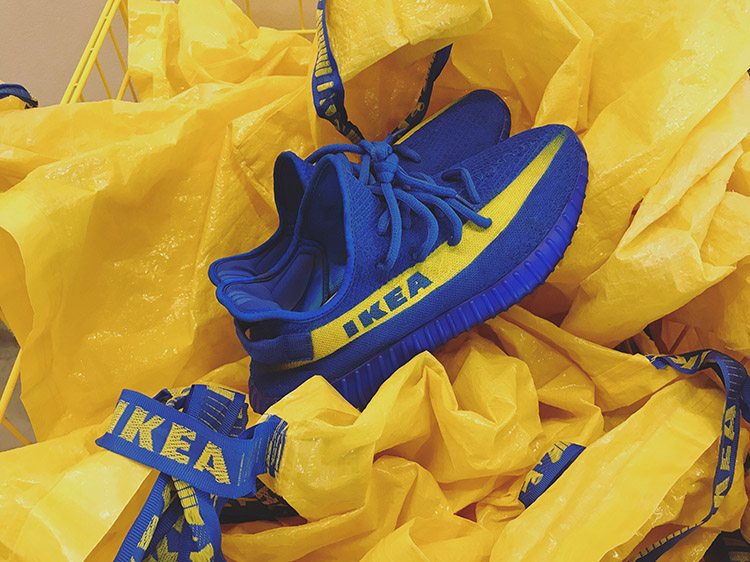 IKEA x Adidas Yeezy Boost 350 V2 custom by Mache