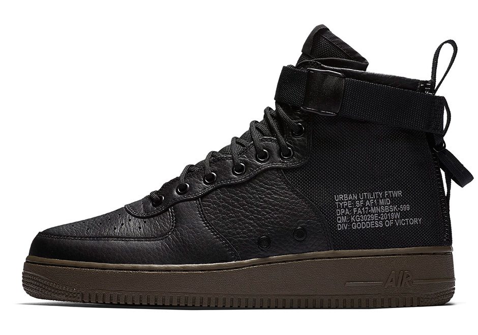 Nike SF-AF1 Mid Black/Cargo Khaki