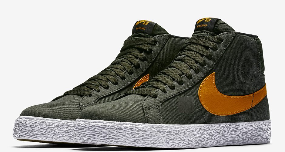 Nike SB Blazer Mid Olive/Orange