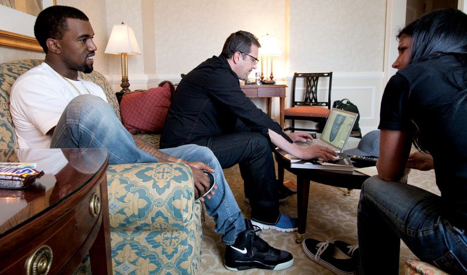 Kanye West in the Nike Air Yeezy 1 Prototype