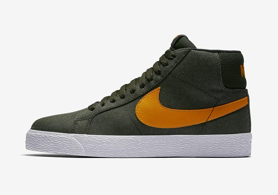 Nike SB Blazer Mid Olive/Orange