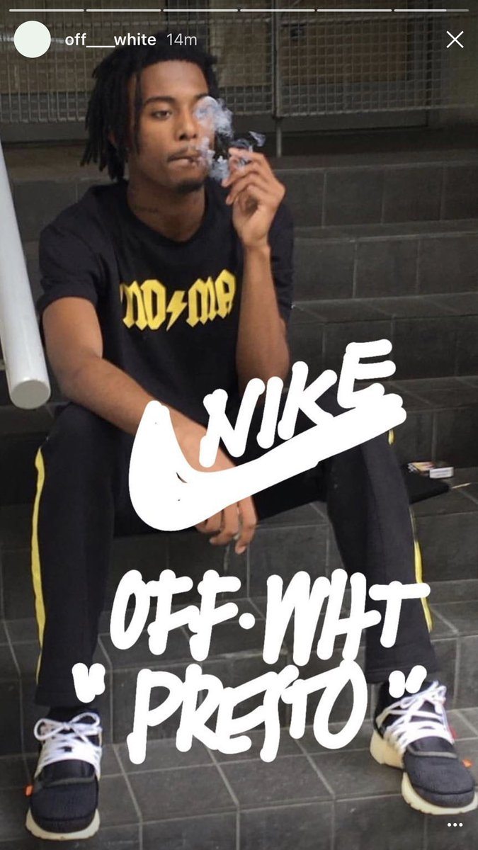 Playboi Carti in the Off-White x Nike Air Presto