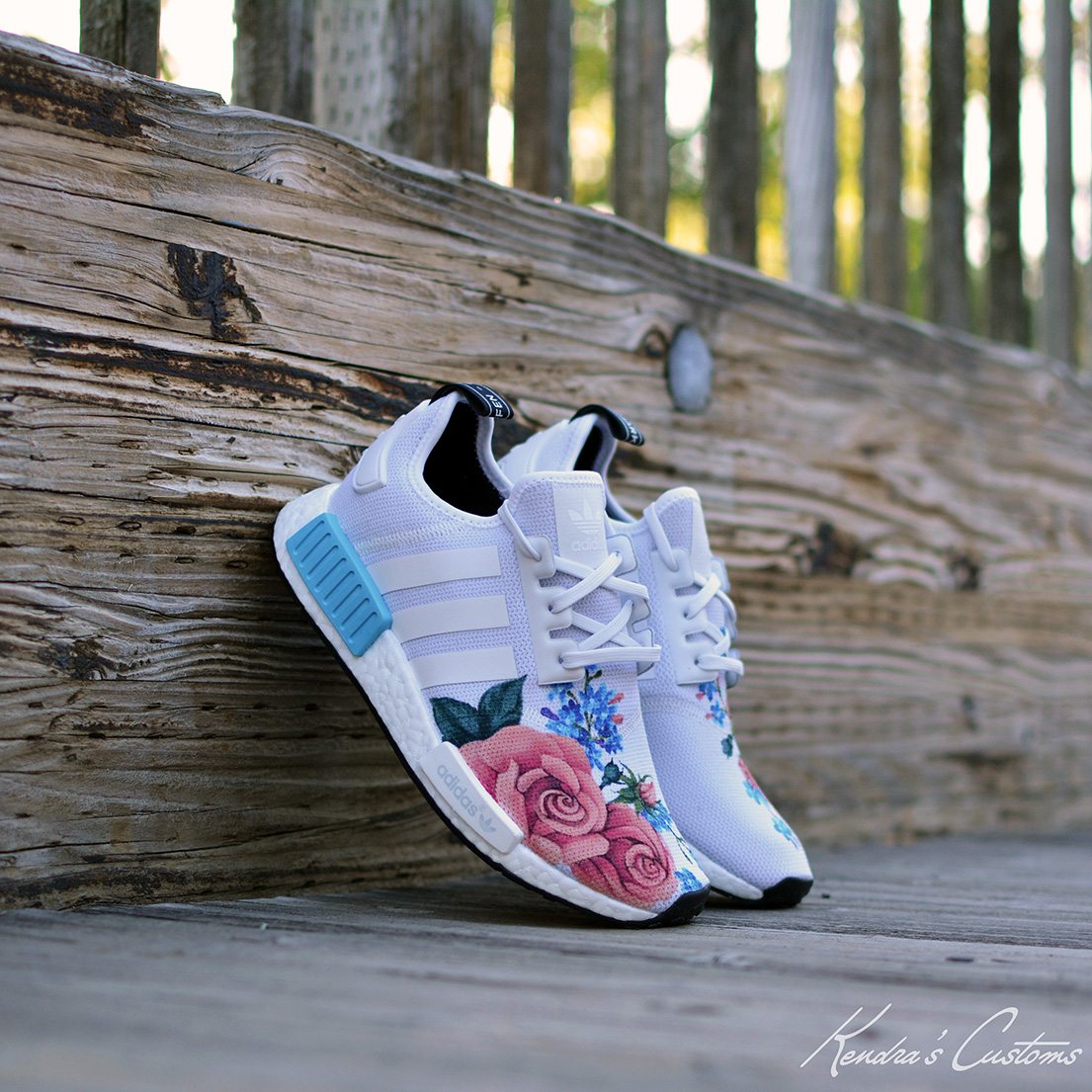 adidas NMD "Grandma's Floral" Custom by Kendra's Customs