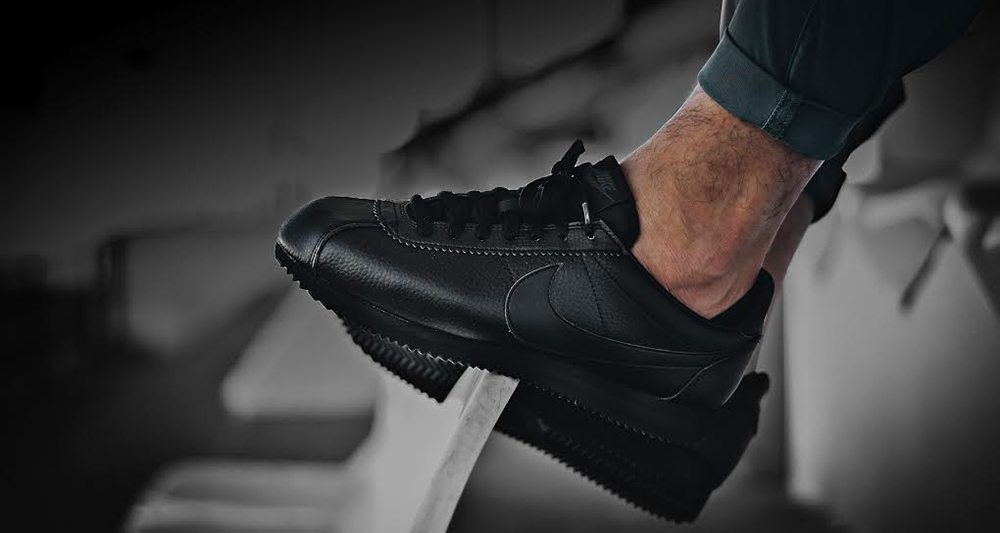 Nike Cortez Leather "Triple Black"