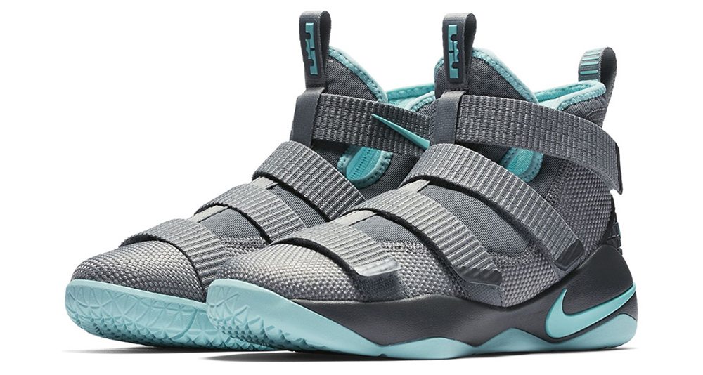 Nike LeBron Soldier 11 GS Grey/Mint