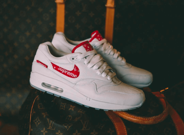 Custom Nike Air Max 1 x Supreme x Louis Vuitton