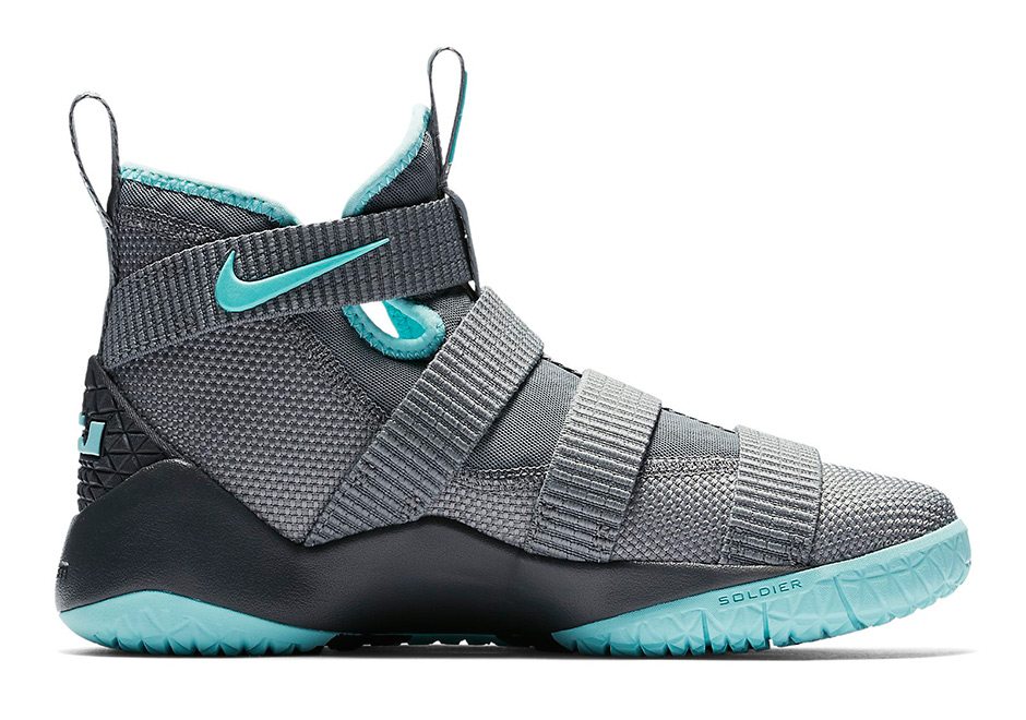 Nike LeBron Soldier 11 GS Grey/Mint