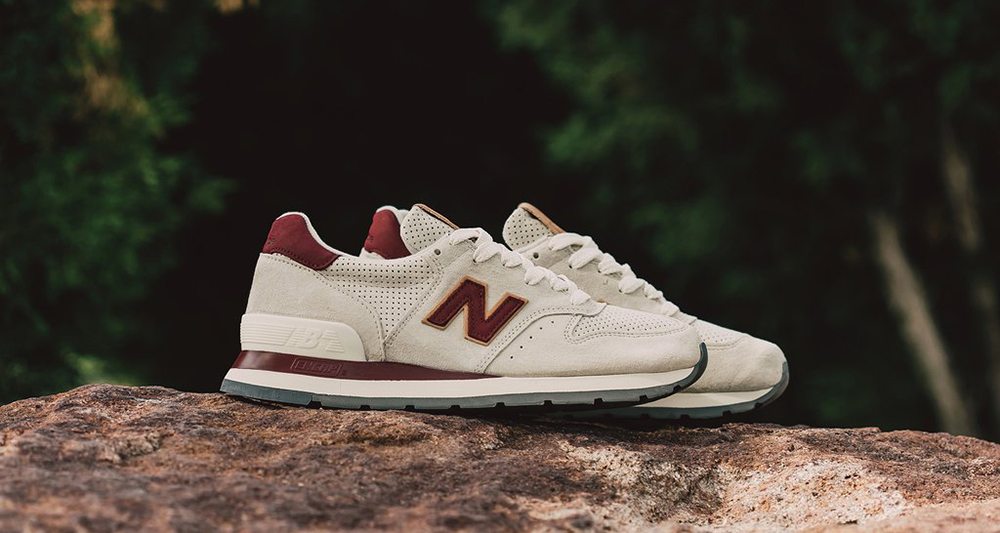 New Balance 995 Made in USA "Angora/Mercury Red"