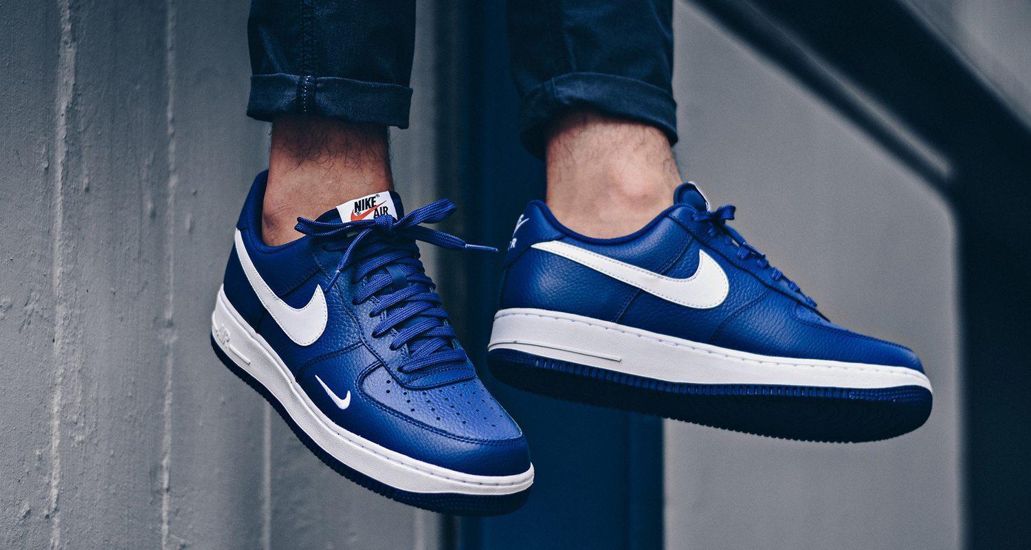 Nike Air Force 1 Mini Swoosh "Deep Royal Blue"