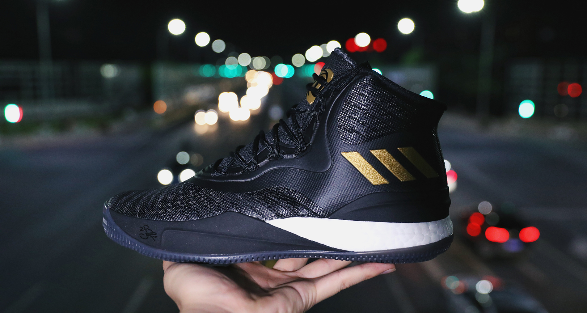 adidas D Rose Black/Gold