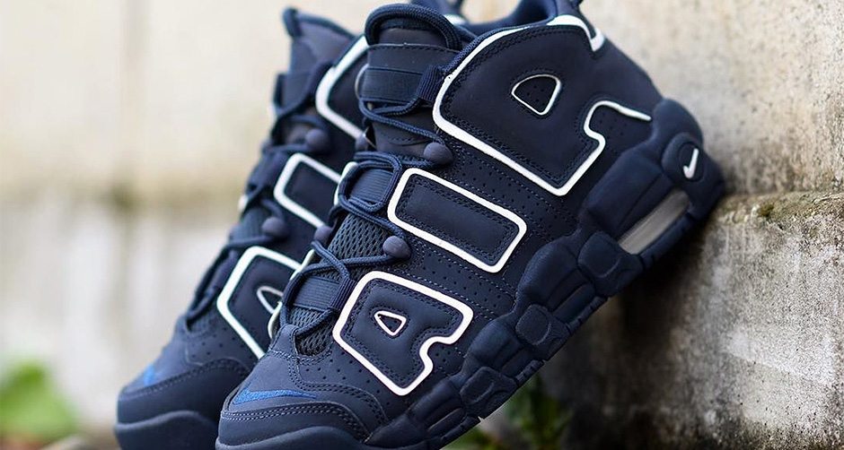 Nike Air More Uptempo GS Navy/White